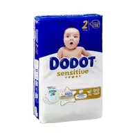 Pañales bebé talla 2 Dodot Sensitive de 4-8 kg