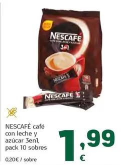 Nescafé - Cafe Con Leche Y Azucar 3 En 1