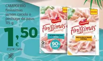 Campofrío - Finissimas Jamon Cocido O Pechuga De Pavo