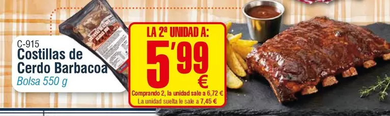 Costillas De Cerdo Barbacoa