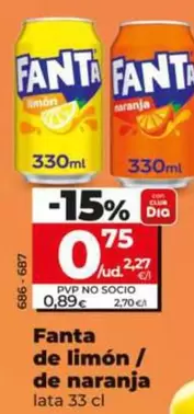 Fanta - De Limón/De Naranja 