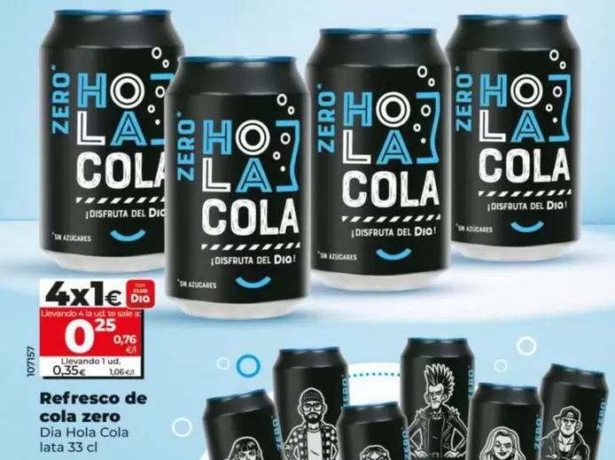 Dia Hola Cola - Refresco De Cola Zero