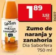 Dia Saborfera - Zumo De Naranja Y Zanahoria 