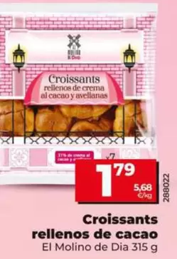 El Molino De Dia - Croissants Rellenos De Cacao