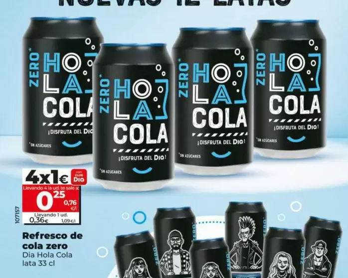 Dia Hola Cola - Refresco De Cola Zero 