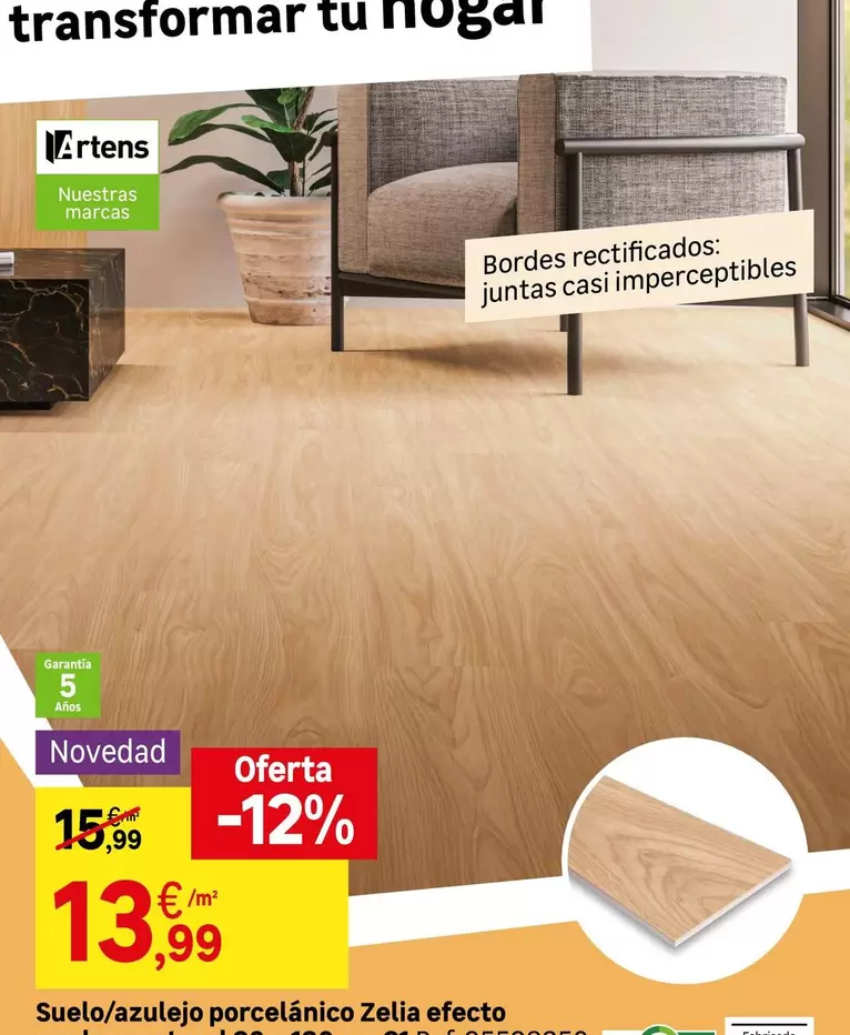 Suelo/azulejo Porcelanico Zelia Efecto