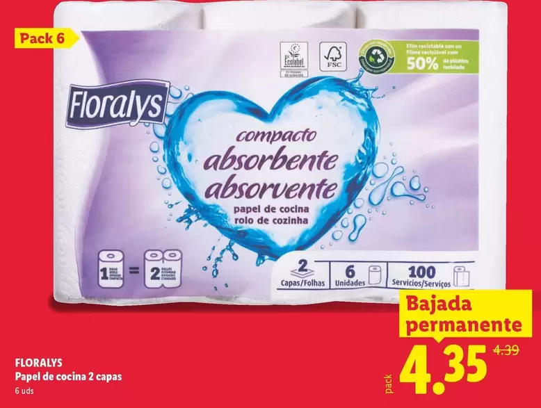 Floralys - Papal De Cocina 2 Caps