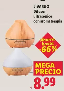 Livarno - Difusor Ultrasónico Con Aromaterapia