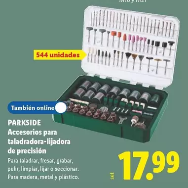 Parkside - Accesorios Para Taladradora-Lijadora De Precision