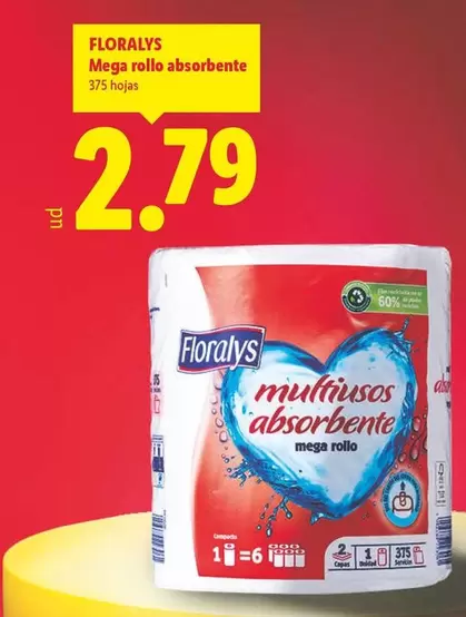 Floralys - Mega Rollo Absorbente