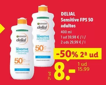 Delial - Sensitive FPS 50 Adultos