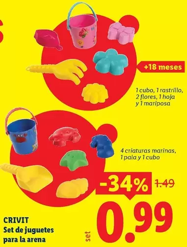 Crivit - Set De Juguetes Para La Arena