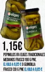Ifa Eliges - Pepinillos Tradicionales Medianos Frasco