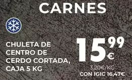 Chuleta De Centro De Cerdo Cortada Caja 5 Kg