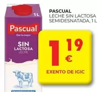 Pascual - Leche Sin Lactosa Semidesnatada