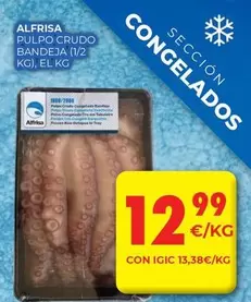 alfrisa - Pulpo Crudo Bandeja
