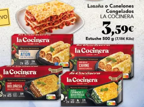 La Cocinera - Lasana O Canelones Congelados