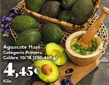 Aguacate Hass Categoria Primera Calibre