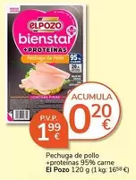 El Pozo - Pechuga De Pollo +proteinas 95% Carne