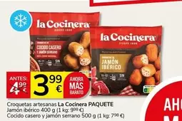 La Cocinera - Croquetas Artesanas Jamon Iberico Cocido Casero Y Jamon Serrano