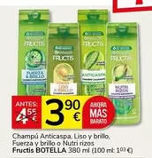Fructis - Champu Anticaspa, Y Brillo, Fuerza Y Brillo O Nutri Rizos
