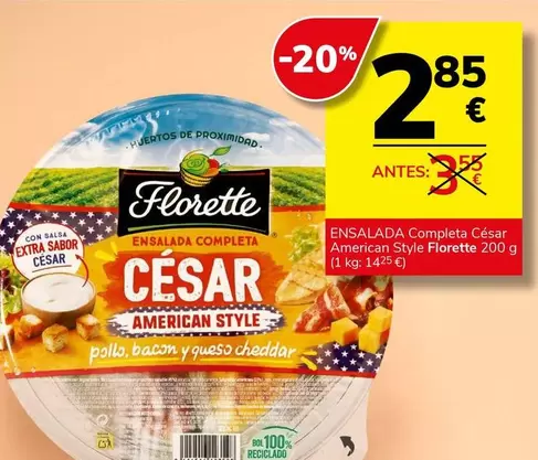 Florette - Ensalada Completa César American Style