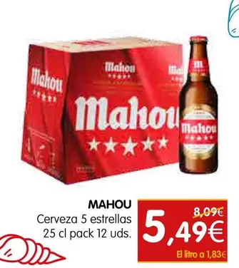 Mahou - Cerveza 5 Estrellas