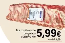 Montiño - Tira Costilla Cerdo Congelada