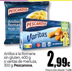 Pescanova - Anillos A La Romana Sin Gluten O Varitas De Merluza