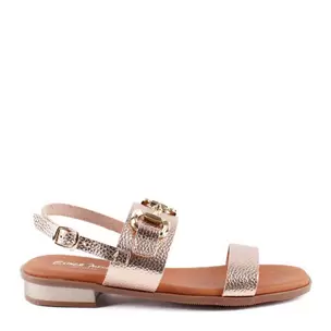 SANDALIA DOBLE TIRA APLIQUE CAVA 5873