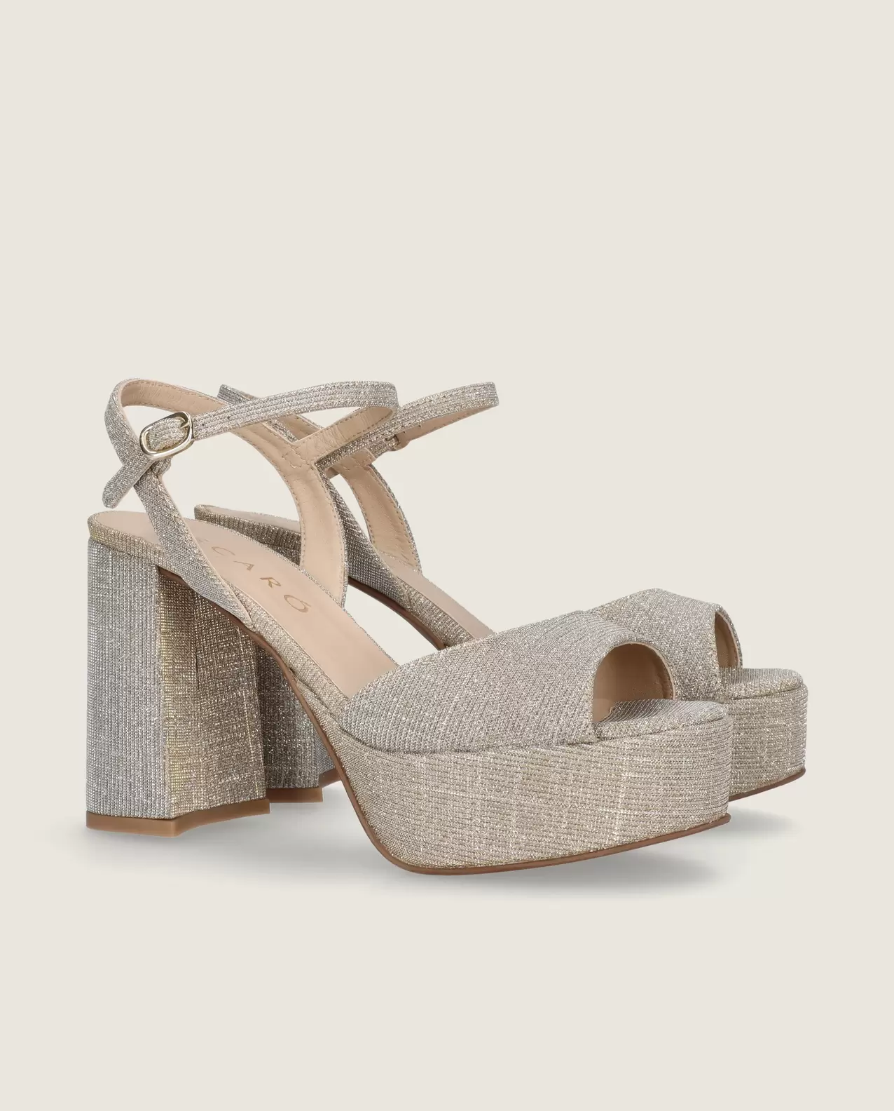 Ruth Sandals Silver Metallic Weaves