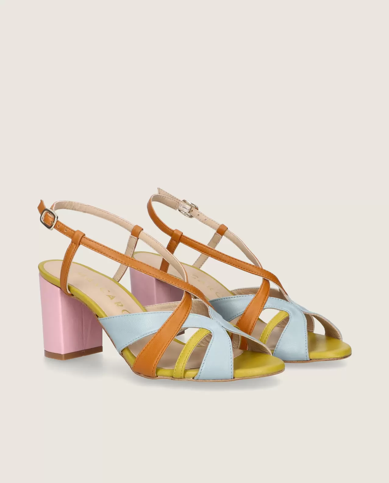 Thais Sandal in multicoloured leather