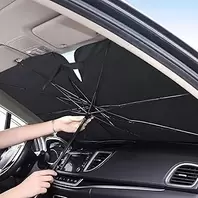 55" x 31" Foldable Windshield Sun Shade with Reflective Car Front Window Cover Heat Insulation Protection for Car Sedan SUV Windshield