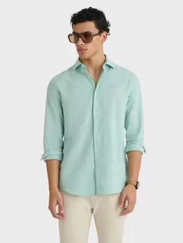 CAMISA LINO ALEX VERDE