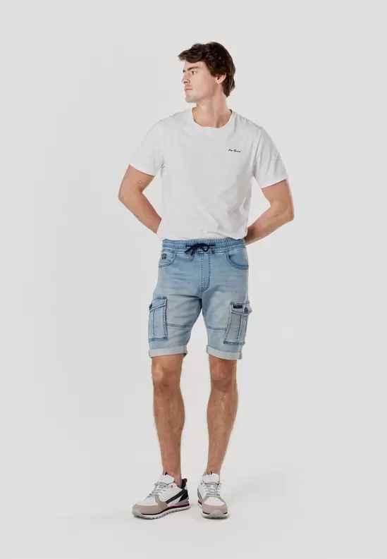 Men's Jogger Cargo Denim Shorts - Koroshi