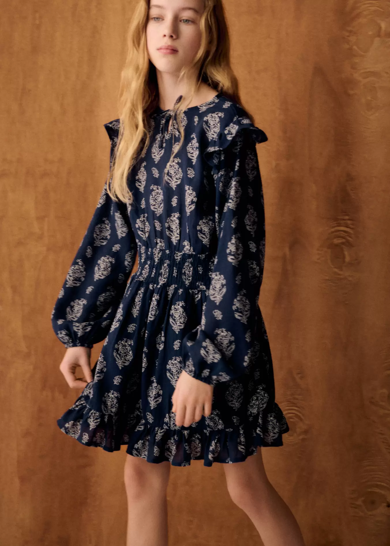Vestido lyocell estampado