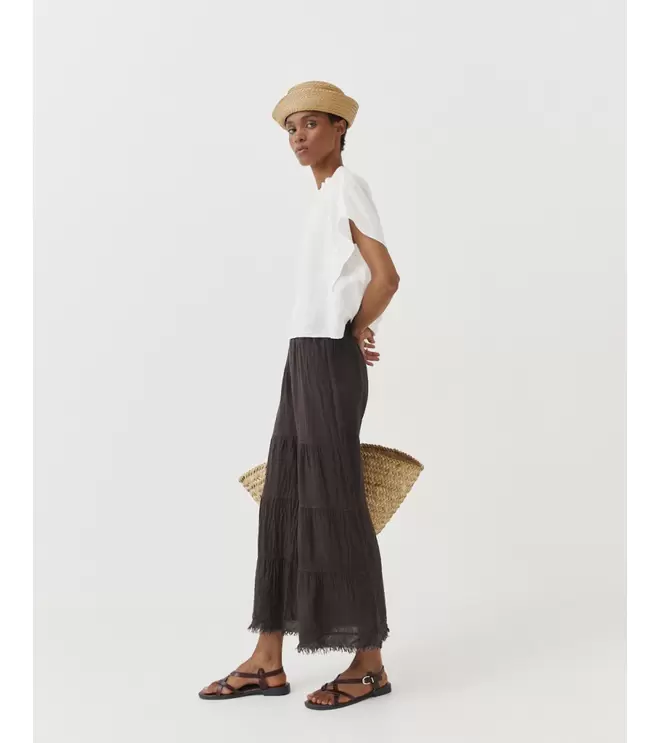 PANTALÓN LINO FLECOS WIDE LEG
