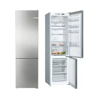 Frigorífico Combi Bosch NoFrost 203x60cm Acero Antihuellas 368L Clase E VitaFresh KGN39VIEB