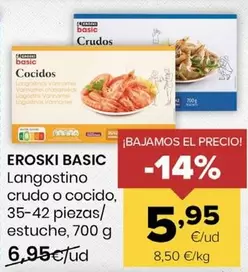 Eroski Basic - Langostino Crudo