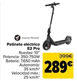 Segway Ninebot - Patinete Eléctrico E2 Pro