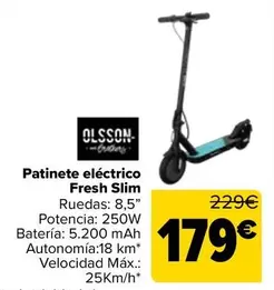 Olsson - Patinete Eléctrico Fresh Slim