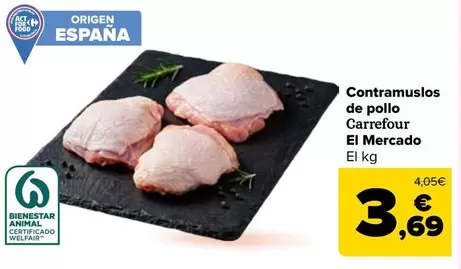 Carrefour El Mercado - Contramuslos De Pollo