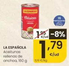 La Española - Aceitunas Rellenas De Anchoa