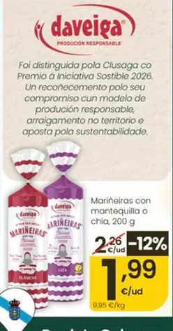 Daveiga - Marineiras Con Mantequilla O Chia