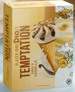 Dia Temptation - Helado Cono Sabor A Vainilla