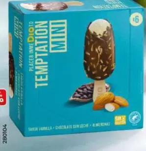 Dia Temptation - Helado Mini Bombón Almendrado 