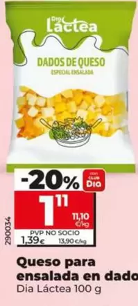 Dia Lactea - Queso Para Ensalada En Dados