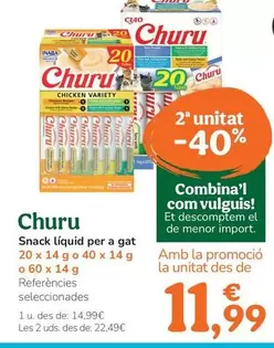 Churu - Snack Líquido Para Gato