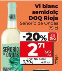 Señorío De Ondas - Vino Blanco Semidulce D.O.Ca. Rioja