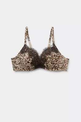 Sujetador Push-up Monica Estampado Animal Simply I...
